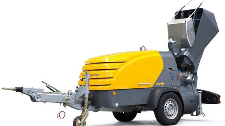Putzmeister Şap Makinası M740 DBS (Kepçeli / Kürekli)